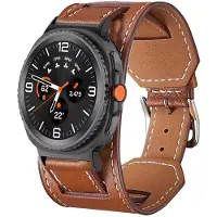 StarTech.com Lederarmband für Smartwatch - Watch 8 44 mm - Bequem - Metallschließe - Braun