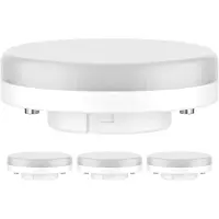 Ledscom.de 4x GX53 LED Leuchtmittel, warmweiß (2700 K), 6,3 W, 541lm, 3-Stufen-Dimmer, matt