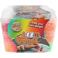 VAN MANEN Aufbewahrungsbox für Loom Bands mit 3 Ebenen – 10.000 Gummibänder