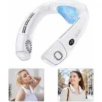 Slyrun Nackenventilator USB wiederaufladbar, tragbarer Halsventilator mit 6000mAh Akku, 3 Geschwindigkeiten, leiser freihändiger Sommer Ventilator