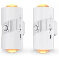 Slyrun Wiederaufladbares RGB-Bewegungssensor-Nachtlicht,farbwechselnde LED-Wandleuchte mit magnetischer Befestigung,geeignet für Schlafzimmer,Bad,Flur,2pcs