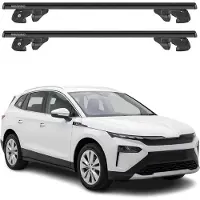 Menabo Dachträger Grundtäger für Skoda Elroq 2024-2026 Aluminium 90kg Schwarz 2tlg