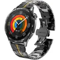 StarTech.com Smartwatch-Armband - Xiaomi Watch 5 - Edelstahl - 22 mm - Dornschließe - Schwarz-Gold