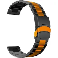 StarTech.com Edelstahlarmband für Smartwatch - Watch 2 Pro - Edelstahl - Metallschließe - RT LS05S - Schwarz-Orange