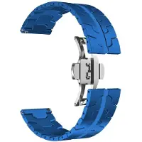 StarTech.com Smartwatch-Armband - Für GT6 Pro/GT5 Pro 46 mm - Edelstahl - Faltschließe - Blau