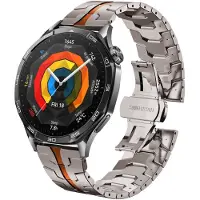 StarTech.com Metallarmband für Xiaomi Watch 5 - Armbanduhr - Edelstahl - Dornschließe - Titanium Orange