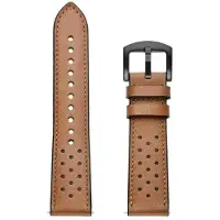 StarTech.com Lederarmband für Smartwatch - Race 2 - 22 mm - Metallschließe - Braun - Unisex