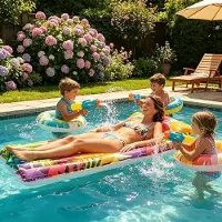 Markenlos Aufblasbare Pool-Floats Ergonomische Kippsichere Aufblasbare Schwimmliege | Aufblasbare Lounge-Flöße Für Erwachsene Für See,, Fluss, Meer, Wasserpark, Urlaub, Party Und Zum Sonnenbade