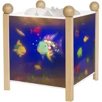 Trousselier Nachtlampe, Snowshoe Pair 12 V „Magic Lantern Rainbow Fish 4366, Braun