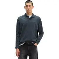 Marc O'Polo Longsleeve Heavy Poloshirt Peppercorn Grey