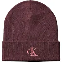 Calvin Klein Beanie "CK FINE RIB BEANIE" Regular fit mit Markenlogo