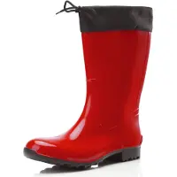 Ladeheid Damen Gummistiefel mit Stulpe LA-968 (Rot/Schwarz, 36)