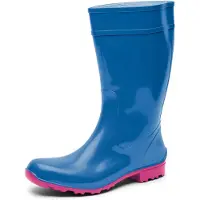 Ladeheid Damen Gummistiefel LA-967 (Blau/Rosa, 41 EU)