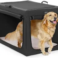 OEM Große Hundebett - "40 Zoll Faltenbarer Hundebett: Großzügige und bequeme Hundebett für große Hunde, mit dickem Polster und praktischem 3-Türen-Design."