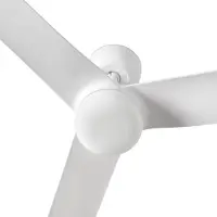 Faro LED-Deckenventilator Punt M, weiß, DC, leise, Ø 130 cm, CCT dimmbar, weiß / opal, für Wohn- / Esszimmer, Metall, Modern