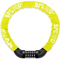 Sonstiges Fahrradschloss Zahlen Code Kombination Stahlkette 7 mm Gelb