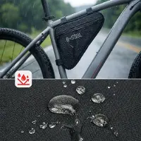 Home Markt24 Fahrradtasche Für Den Rahmen – Dreieckige, Wasserabweisende Fahrradtasche