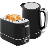 StarTech.com Wasserkocher und Toaster Set - 1,7 l elektrischer Wasserkocher - Toaster mit 6 Bräunungsstufen - Edelstahl Frühstücksset - Armeegrün