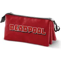 KARACTERMANIA Deadpool Triple Mask 11x23x8 Cm Mäppchen Rot Rot One Size