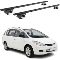 Aurilis Dachträger Grundtäger für Toyota Previa II 2000-2005 90kg Alu Schwarz