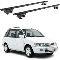Aurilis Dachträger Grundtäger für Mitsubishi Space Runner 1991-1998 90kg Alu Schwarz
