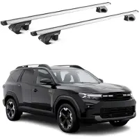 Aurilis Dachträger Grundtäger für Dacia Bigster 2025-2026 90kg Aluminium Silber 2x