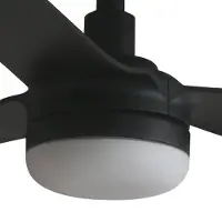 Faro LED-Deckenventilator Punt M, schwarz, DC, leise, 130 cm, CCT dimmbar, schwarz, für Wohn- / Esszimmer, Metall, Modern