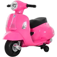 HOMCOM Elektro Motorrad Kinder 6V Elektromotorrad mit Stützrädern, Scheinwerfer