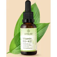 BitterLiebe - Vitamin D3 K2 Tropfen hochdosiert und vegan für starke Knochen Immunsystem 30 ml