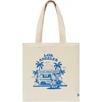 New Era - "Los Angeles" Tragetasche, Canvas (Hellbeige bedruckt)