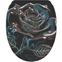 Sanilo WC Sitz mit Absenkautomatik Top Fix Black Rose