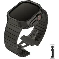 StarTech.com Smartwatch-Armband - Serie 10 46 mm - Edelstahl - TPU-Schutzhülle - Metallarmband - Schwarz