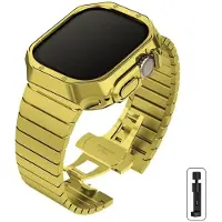 StarTech.com Smartwatch-Armbandset - Metallarmband mit TPU-Hülle - Edelstahl - Series 10 46 mm - Gold