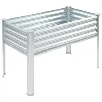 StarTech.com Hochbeet mit Beinen - Erhöhtes Pflanzbeet aus Metall - 120x60x80 cm - Rechteckig - Freistehend - Tragkraft 60–80 kg
