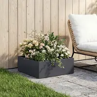 Prolenta Maison Exclusive - Garten-Pflanzgefäß Anthrazit 60 x 60 x 20 cm