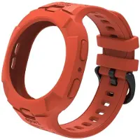 StarTech.com Silikonarmband mit TPU-Schutzhülle - Samsung Galaxy Watch 8 44 mm - Smartwatch-Armband - Stoßschutz - Orange