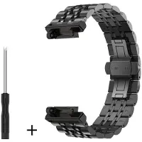 StarTech.com Uhrenarmband - Metallarmband für T-Rex-2-Smartwatch - Edelstahl - Stil 3 - Schwarz