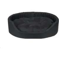 Amiplay Hundeliegeplatz/Katzenliegeplatz Oval BASIC, Schwarz L
