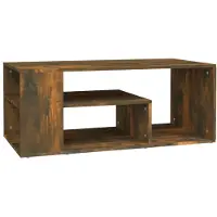 vidaXL Couchtisch Räuchereiche 100x50x40 cm Holzwerkstoff