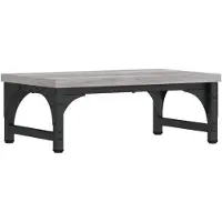 vidaXL Monitorständer Grau Sonoma 37x23x14 cm Holzwerkstoff