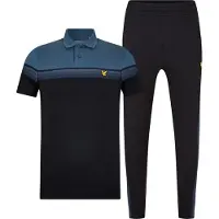 Lyle & Scott - Trainingsanzug-Set für Herren (2er-Pack) (Helles Marineblau)