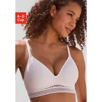 LASCANA Bralette-BH ", BH ohne Bügel, Push-up-BH, Freya" in Leo-Optik, bequemer BH, große Größen, Dessous
