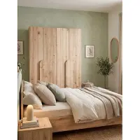 AX Living Omodeo Kleiderschrank 170 breit – Artisan-Eiche mit stilvollen Griffen