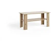 Masseno Couchtisch ALBANO 100 cm Kaffetisch für Wohnzimmer Sofatisch Wohnzimmertisch Eiche Artisan