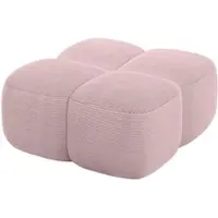 ALTDECOR POUF Miko-Puf 90x90x45 cm Rosa Cord Modular Sitzhocker