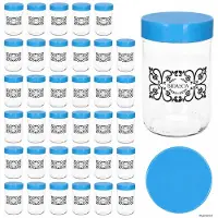 MamboCat 36er Set Ida Aufbewahrungsglas 0,5L Vorratsgläser blau Müsli Nüsse
