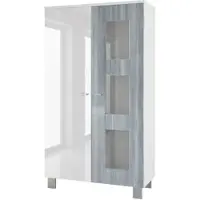 Vladon VITRINE Denjo Tür in Avola-Anthrazit