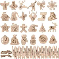 Famanu Holz-Adventskalender DIY - 1 bis 24
