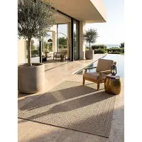 KADIMA DESIGN Flachgewebe-Teppich Polypropylen Natur 300x400 cm - CORDEV Kadima