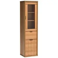 Masseno VITRINE CARINI 187,4 / 50 cm in Eichefarben